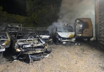 FIRE UPDATE: Arsonist hunted after 35 cars destroyed