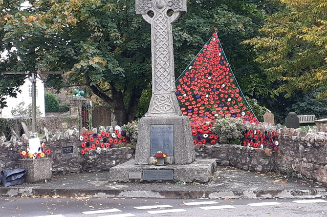 Poppy displays in Hemyock have been expanded this year.