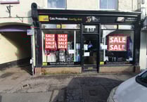Sudden closure of town centre shop