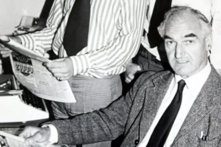 Retired Wellington Weekly News editor Lloyd Jefferies, who has died, aged 99.