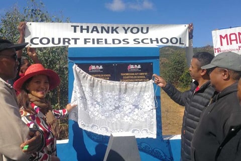 Court Fields School have been celebrated for helping to bring clean drinking water to a village in Madagascar 