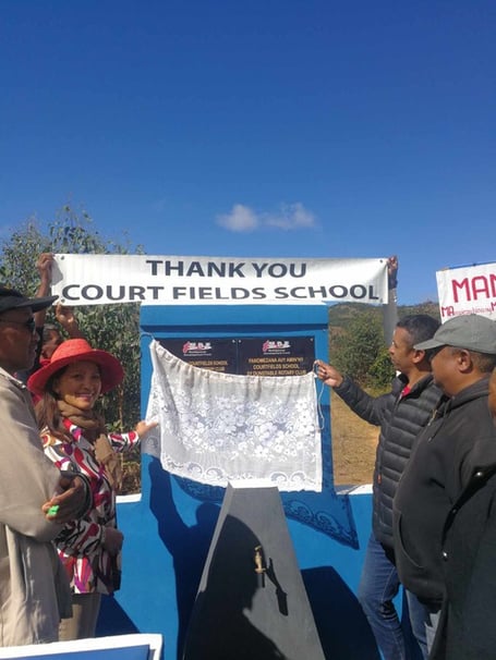 Court Fields School have been celebrated for helping to bring clean drinking water to a village in Madagascar