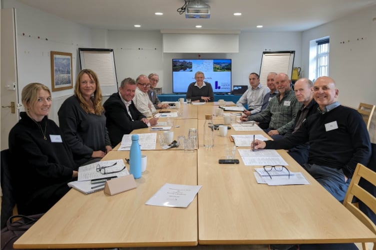 A Somerset Council mentor training session with executive business coach Jan Bowen-Nielsen (centre).