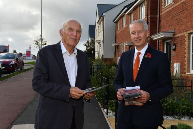 Gideon Amos was joined by Sir Vince Cable in launching a campaign to expand local NHS services