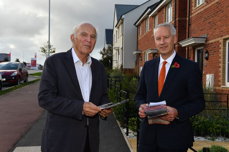 Gideon Amos was joined by Sir Vince Cable in launching a campaign to expand local NHS services