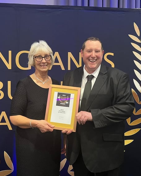 Tim Potter's team picked up the award at a ceremony in Birmingham