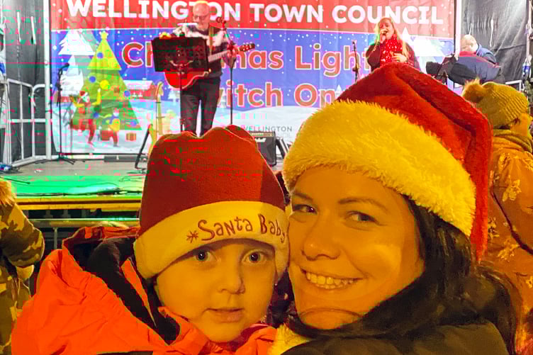 Hundreds of local families attended the switching on of Wellington's Christmas lights on Saturday.
