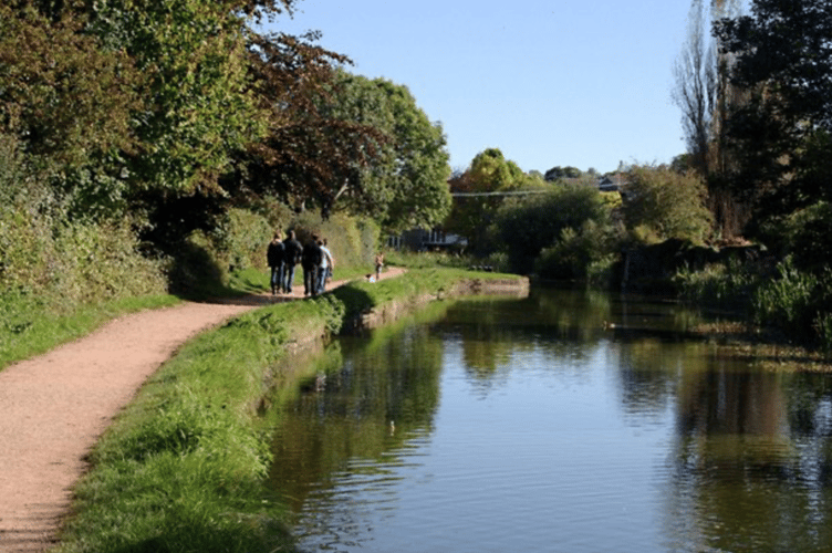 The Grand Western Canal walk.