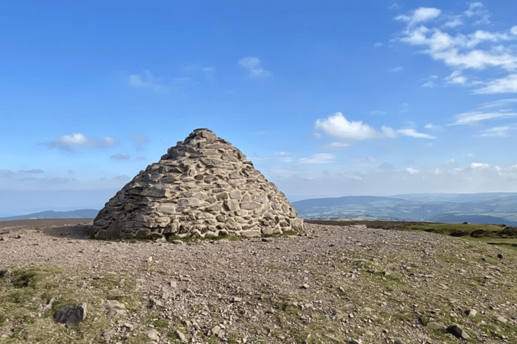 Dunkery Beacon, at 519m the highest point on Exmoor.