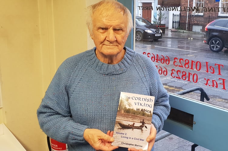 Wellington's Chris Marrow with the second volume of his life story.