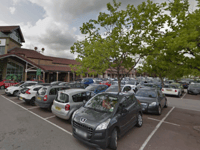 Supermarket customers' car windscreens smashed
