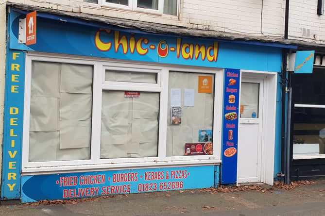 The empty Chic-O-Land takeaway shop in Wellington which has been repossessed.