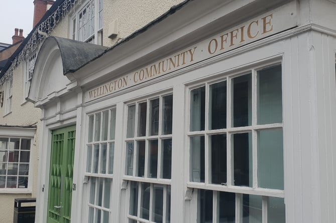 The empty Wellington Community Office which is being bought by the town council.