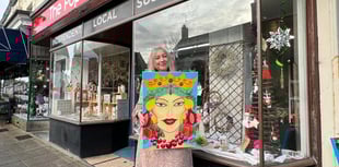 ‘Colourful and vibrant’ art temporarily on sale in the pop-up shop.
