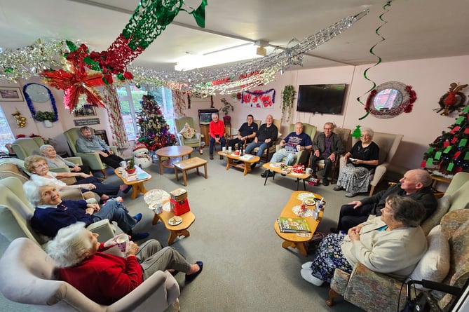 Residents of Ivy House, Wellington, have supported the Dorset and Somerset Air Ambulance charity this Christmas.