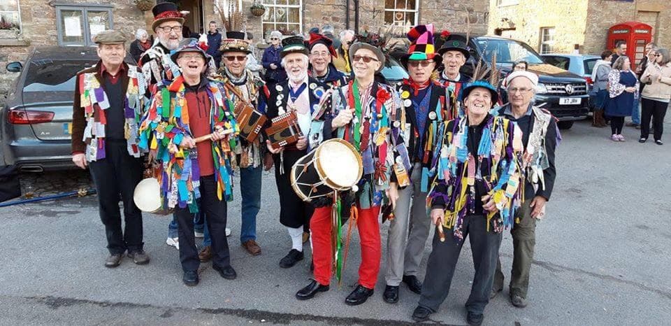 Villagers see Morris dancers give traditional welcome to New Year in Bradford on Tone 