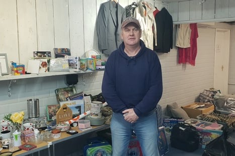 Marcus Barr is raising money for good causes in Fore Street's Pop Up Shop