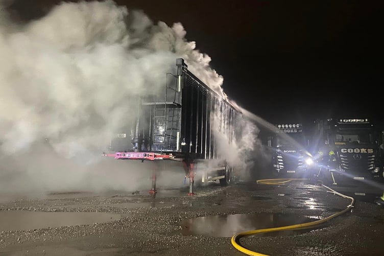 Smoke was a hazard for people living near the scene of the fire.