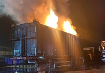 Firefighters spend night battling lorry blaze