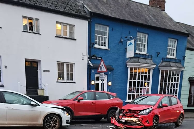 The scene of Friday's car crash in Mantle Street, Wellington.
