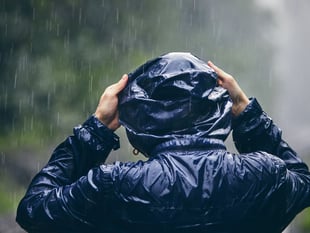 Sunny with a chance of patchy rain today and cooler tomorrow