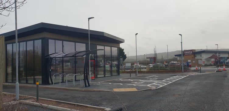 The new KFC rive-thru at Westpark business park, Chelston, Wellington.