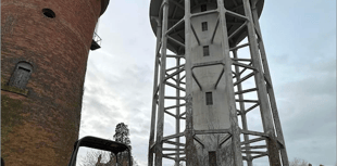 Contractors clean up historic water towers site