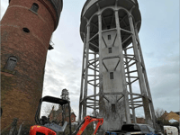 Contractors clean up historic water towers site