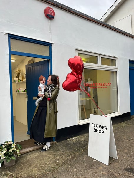 Kitty Tredwin has celebrated expanding her flower design business into a physical premises