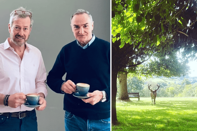 Lord Ivar Mountbatten, left, has waived admittance fees to visitors of his Devon estate 