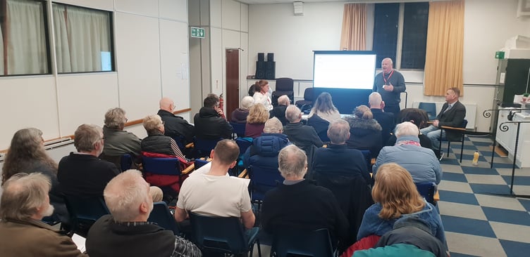 Wellington Town Council held a public forum before its budget meeting to explain to residents the challenges faced in setting a new budget.
