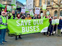 First of series of rallies against bus service cuts