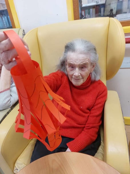 Residents at a Wellington care home enjoyed welcoming the year of the dragon with Chinese lanterns