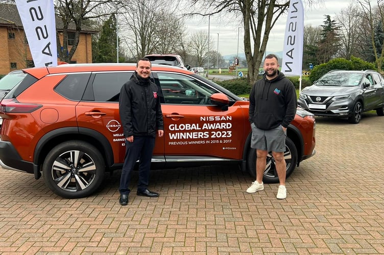 Jack Scaddon (right) with sales executive Matthew Druce