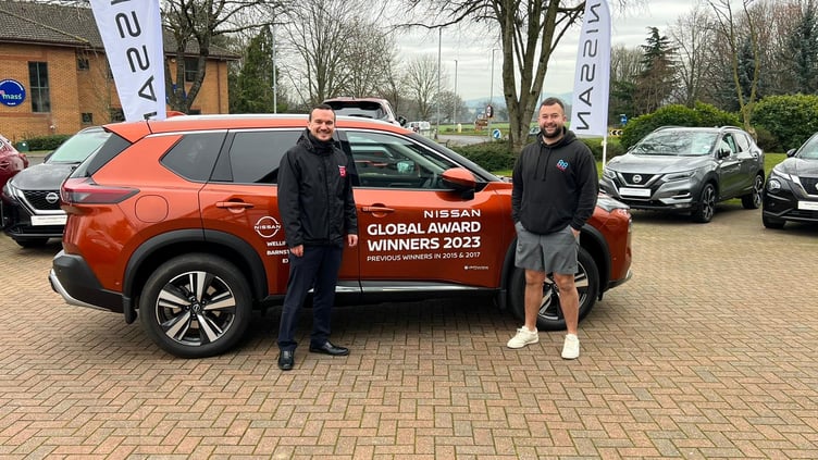 Jack Scaddon (right) with sales executive Matthew Druce