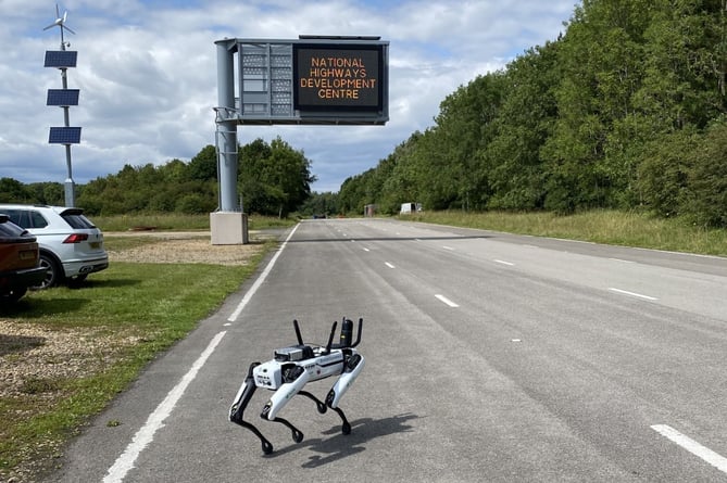 Spot the robotic dog is working on the region's road network 