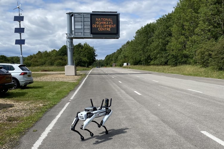 Spot the robotic dog is working on the region's road network