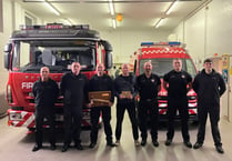 Sadness as long-serving  town firefighters depart