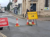 Anger at town centre road closure while no work takes place