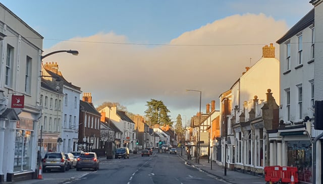 Patchy rain at midday today and drizzle moving in tomorrow
