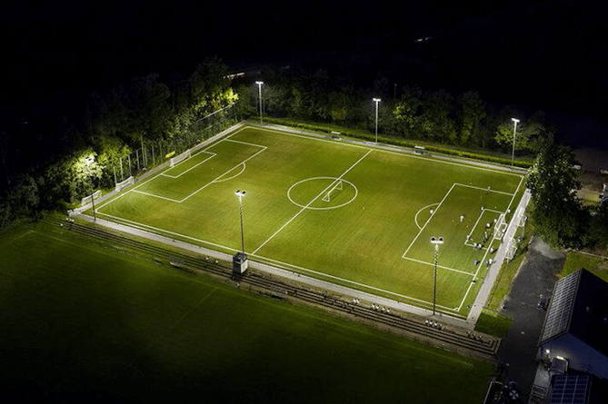 An impression of how the new 3G sports pitch will look at Court Fields School, Wellington.