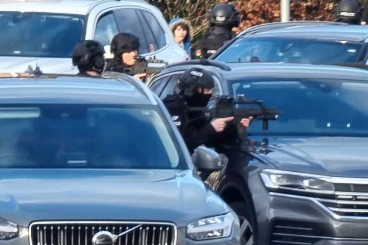 A man has been arrested following a police manhunt