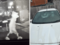 Hunt for vandals wearing Asda bags for masks after 'estate raid'