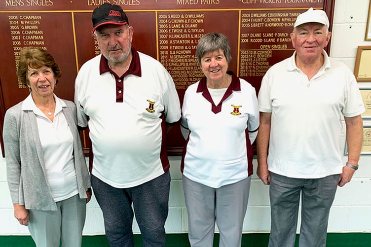 Yzeds: l-r, June Anderson, Ken Foweraker, Suzanne Worth and Chris Thorne.