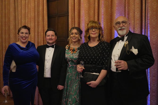 St Margaret's Hospice raised £22,000 with the help of guests such as these at its charity ball.