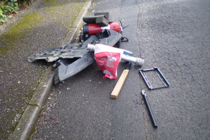Rubbish fly-tipped in Wellington this week. 