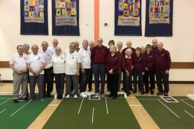 The combined Rockwell Green and Oake teams