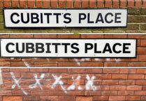 Two B or not two B?: misspelled Cubitt's Place sign removed