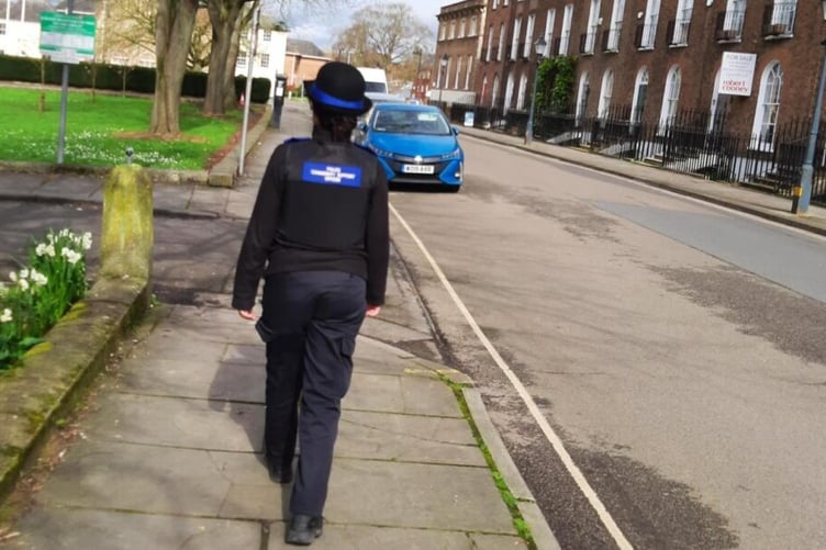 Police have asked for witnesses to come forward after County Hall was covered in graffiti