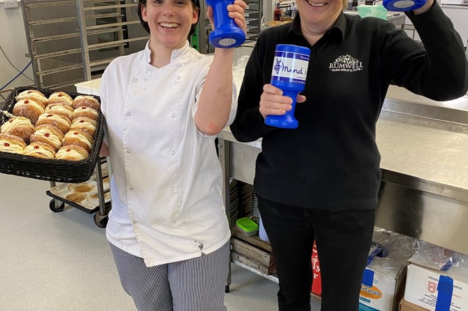 (L-R) Lizzy Chapple Rumwell Farm Shop’s Bakery Manager with Farm Shop Partner, Anne Mitchell.